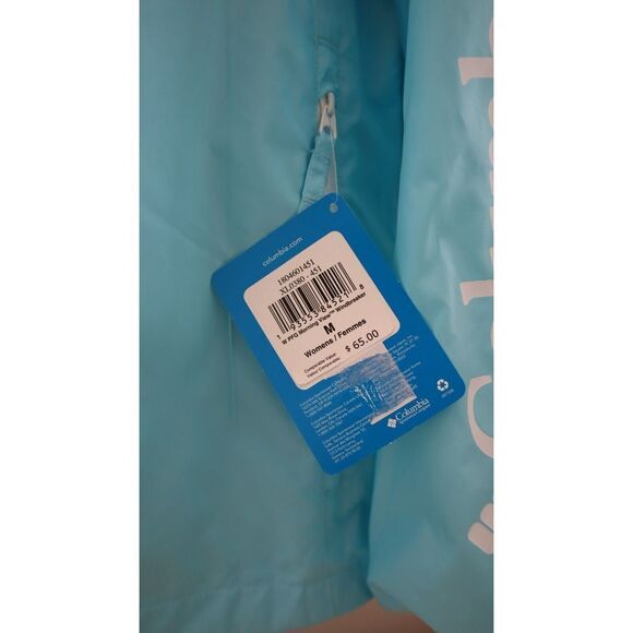 Columbia XL0380 451 Women's Sz M Blue PFG Morning View Full Zip Windbreaker $65 - Picture 6 of 9